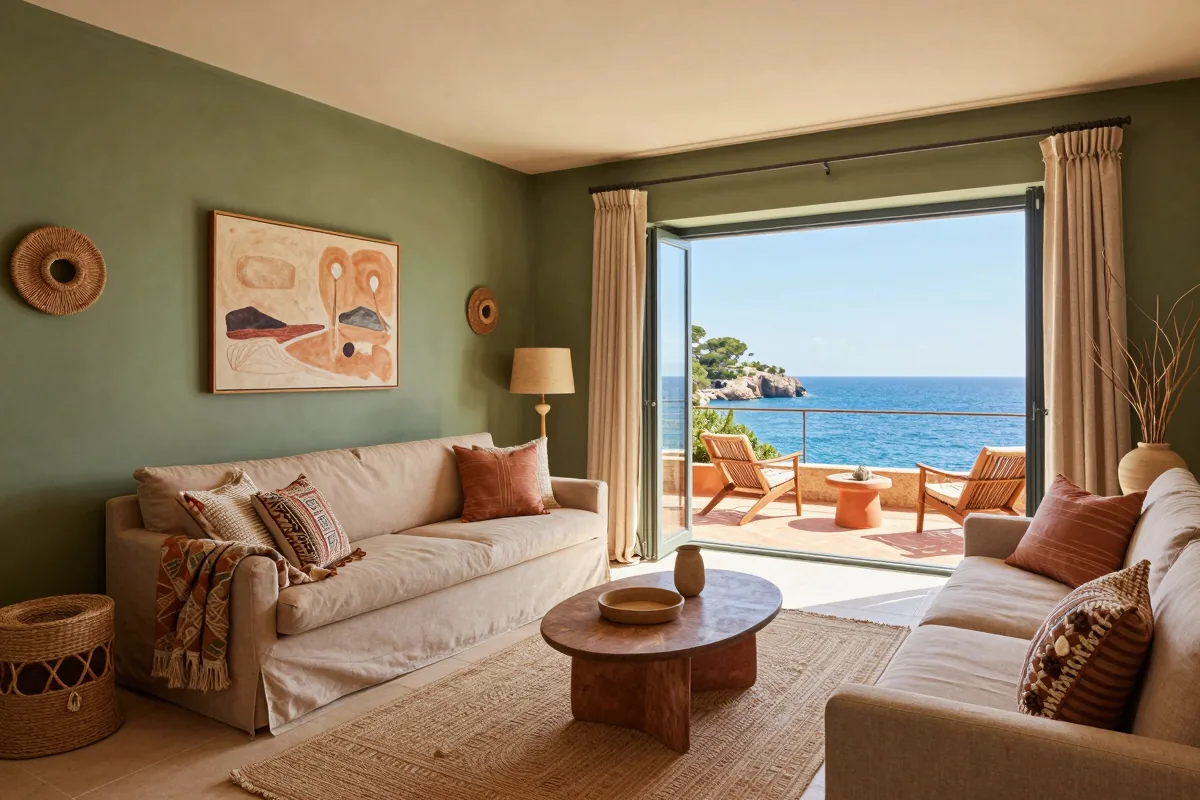 Bohemian Chic Retreat with Sea Views