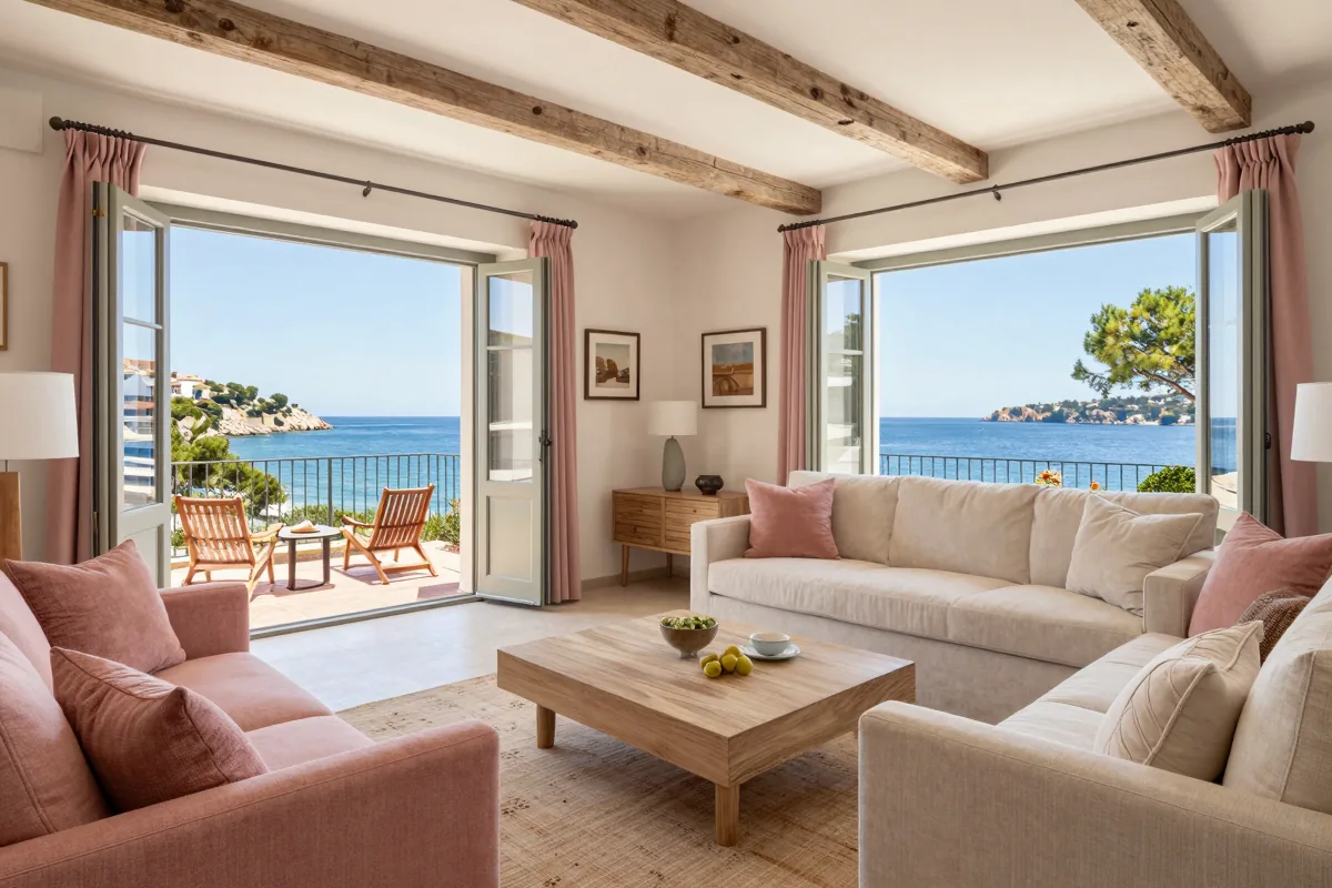 Chic Mediterranean Retreat with Sea Views