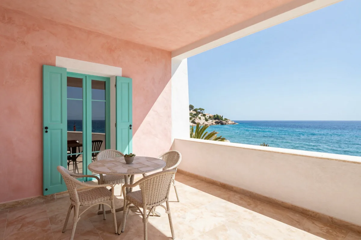 Cozy Pink Oasis with Sea Views in Sant Feliu — Photo 5