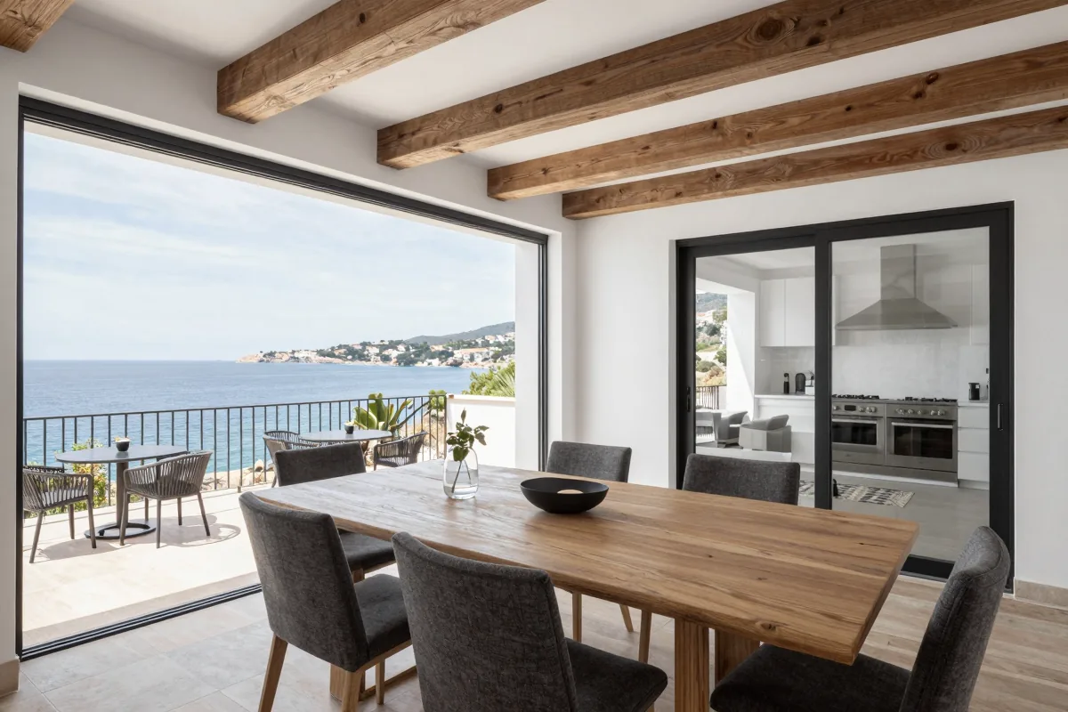 Elegant Black & White Mediterranean Oasis — Photo 5