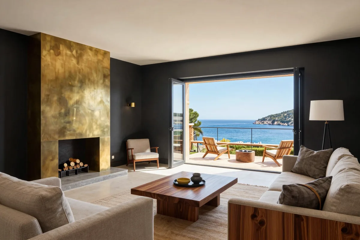 Luxuriöses Mediterranean-Apartment mit Meerblick